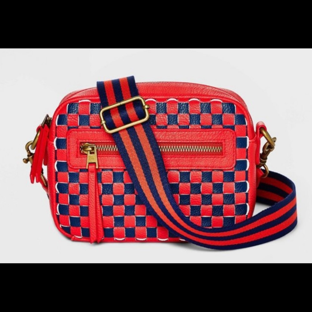 Universal Threads Red and Blue crossbody purse NWT